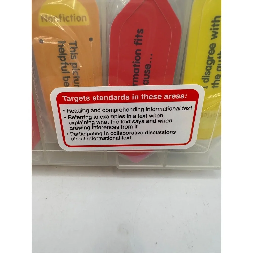 Lakeshore Nonfiction Close Reading Discussion Clips Set of 90 Double Sided Clips